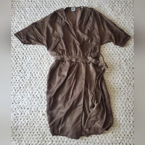 Halston Heritage Green Wrap Dress Size 6